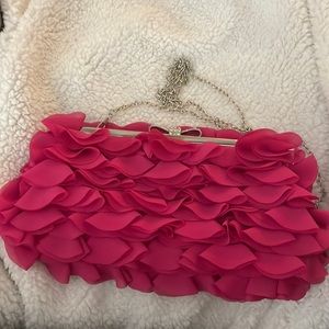 Lulu Townsend pink ruffle bag